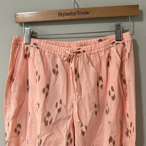 Eberjey Organic Sandwashed Cotton
Printed Long PJ Set Animal Spot Rose Sz S NEW - Picture 8 of 12
